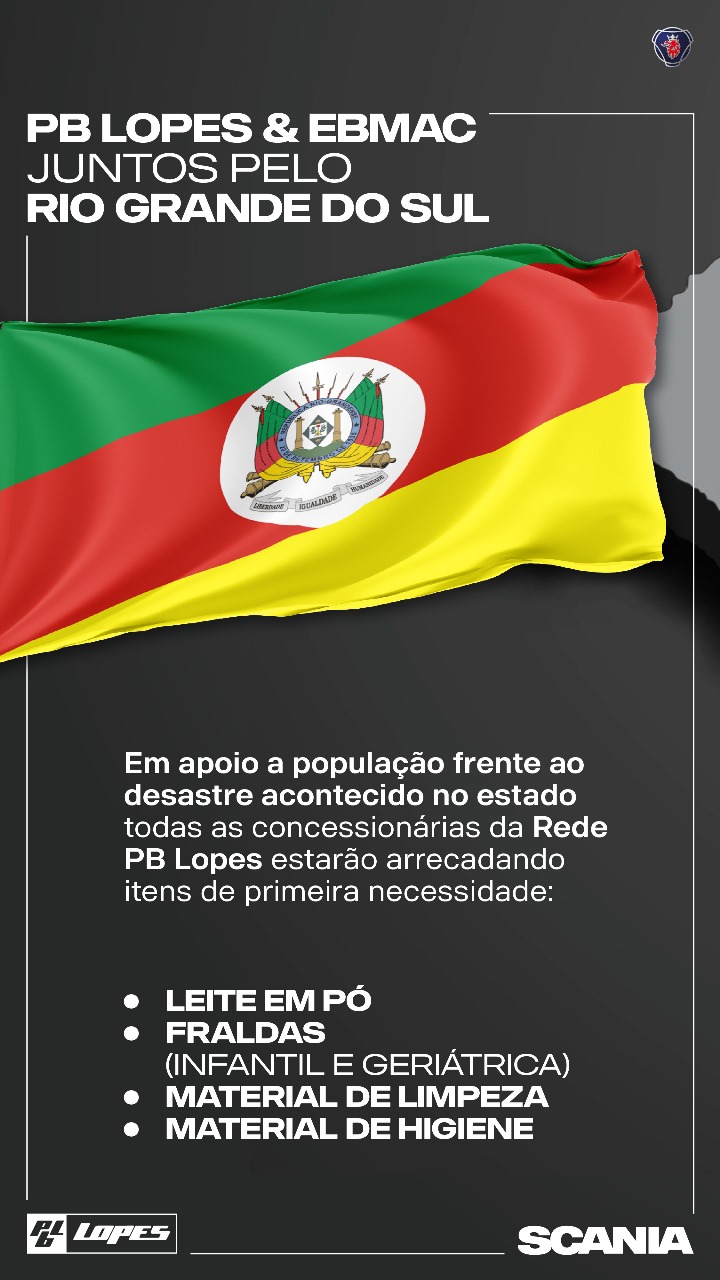 P. B. Lopes vai receber doações para vítimas do RS