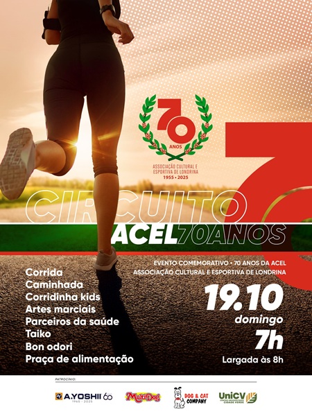 ACEL comemora 70 anos com corrida na sede campestre